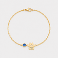 The Paw Birthstone Bracelet