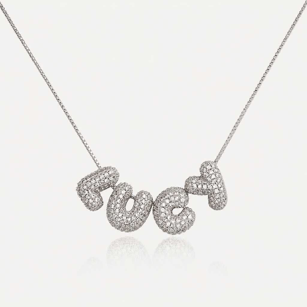 Mini Bubble Pavé Necklace