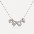 Mini Bubble Pavé Necklace