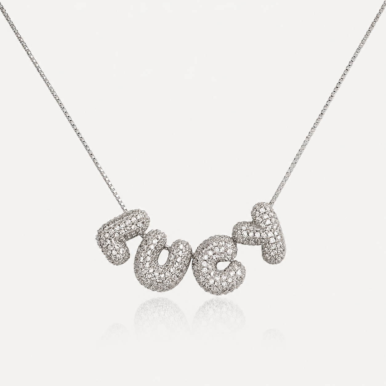 Mini Bubble Pavé Necklace