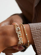 Zoey Bubble Pavé Personalized Bracelet