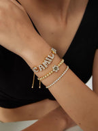 Zoey Bubble Pavé Personalized Bracelet