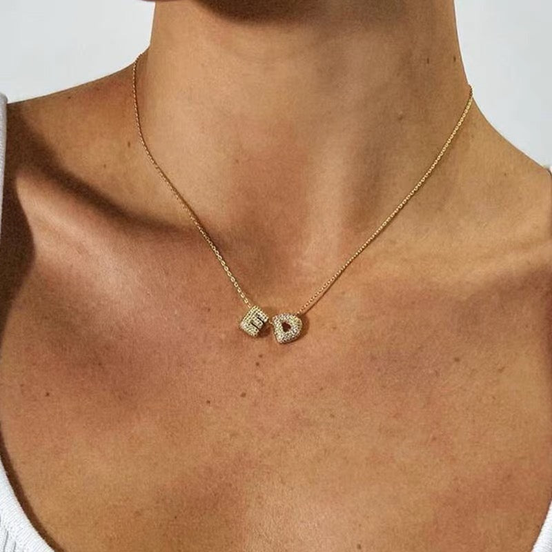 Mini Bubble Pavé Necklace