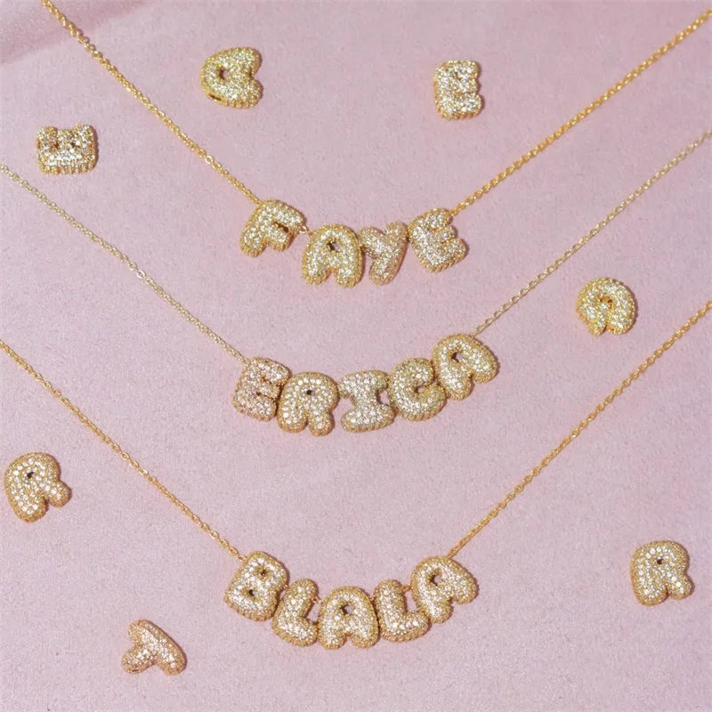 Mini Bubble Pavé Necklace
