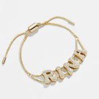 Zoey Bubble Pavé Personalized Bracelet
