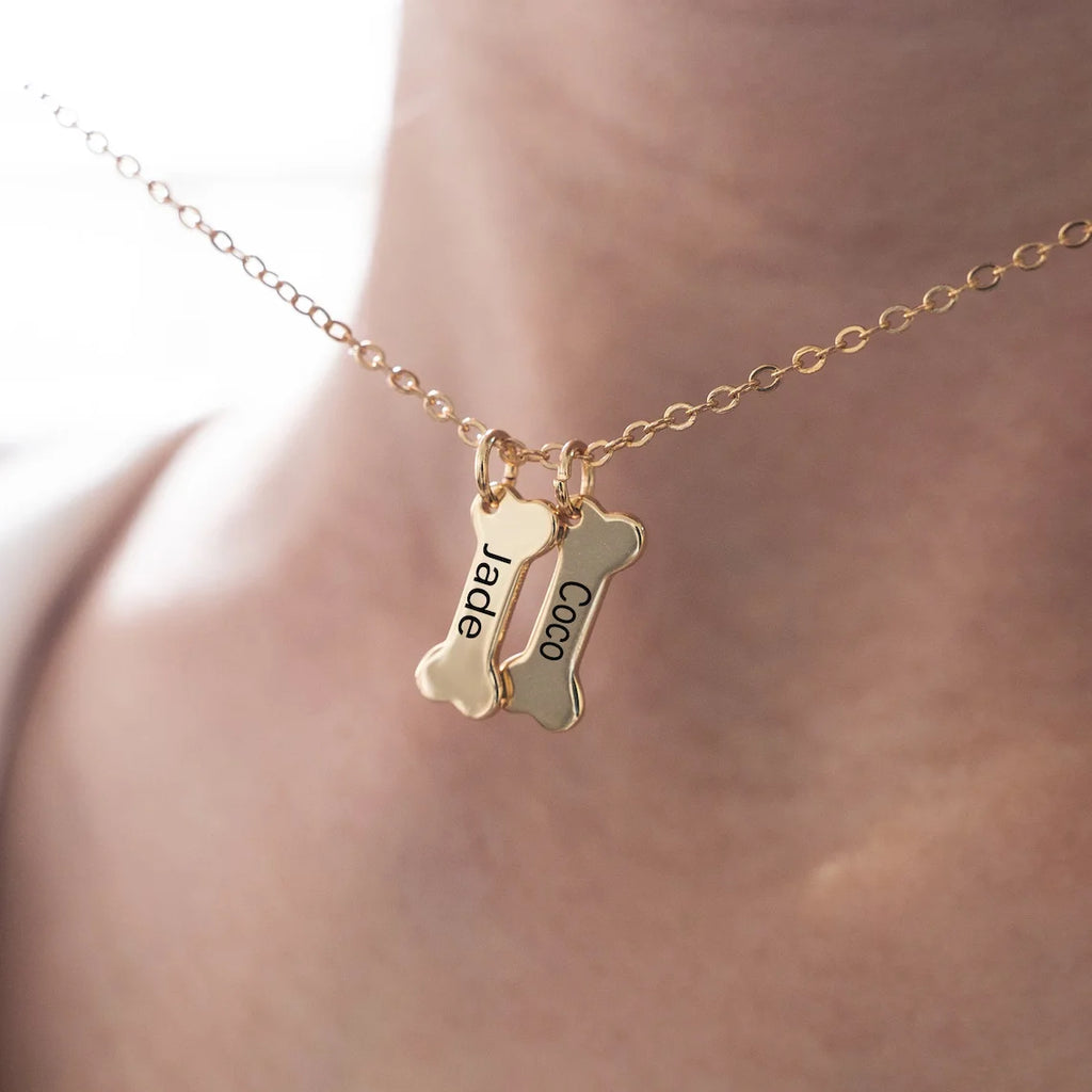 Dog Bone Name Bracelet
