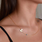 The Paw Birthstone Necklace