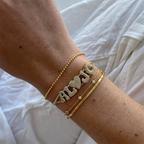 Zoey Bubble Pavé Personalized Bracelet