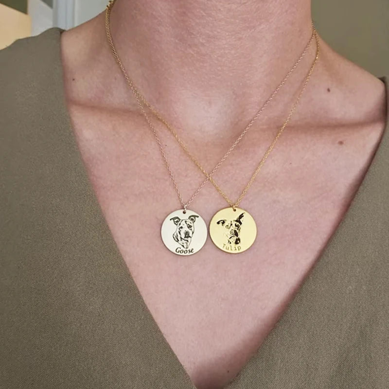 Pet Portrait Necklace