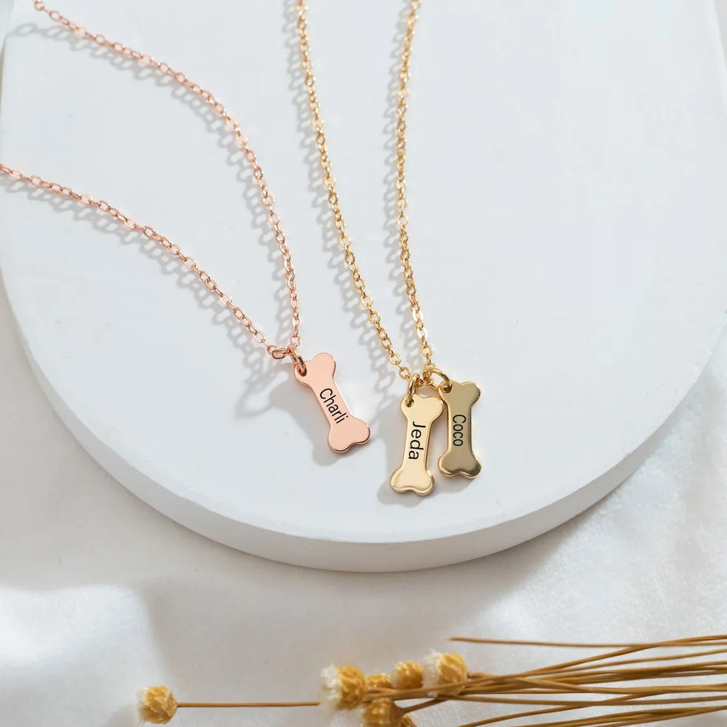 Dog Bone Name Bracelet