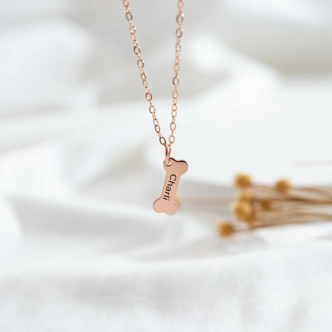 Dog Bone Name Bracelet