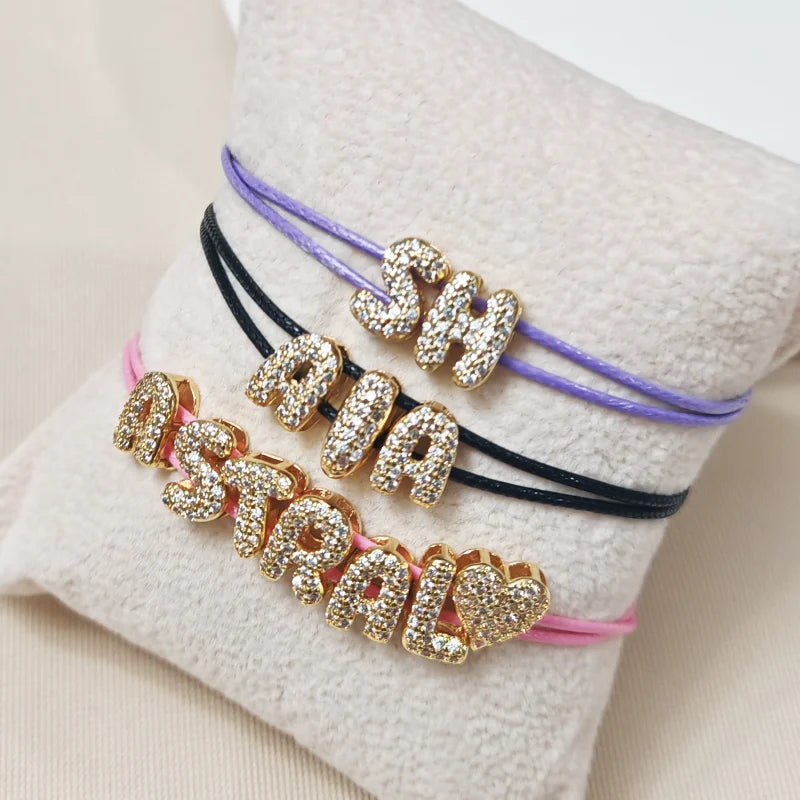 Pavé Initial Bracelet