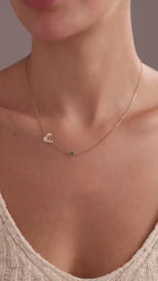 The Paw Birthstone Necklace
